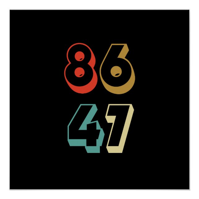 8647 Anti-Trump Poster (Vorderseite)