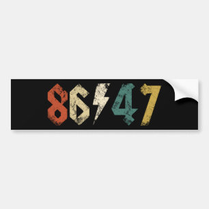 8647 Anti Trump Retro Vintag 80er Rock Style Autoaufkleber