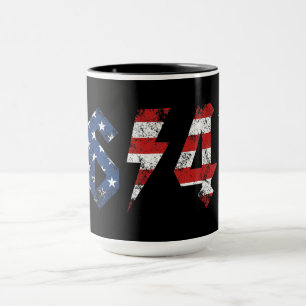 8647 Anti Trump Retro Vintage 80er Rock Stil Tasse