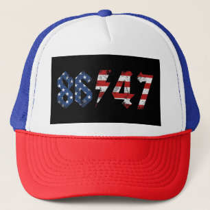 8647 Anti Trump Retro Vintage 80er Rock Stil Truckerkappe