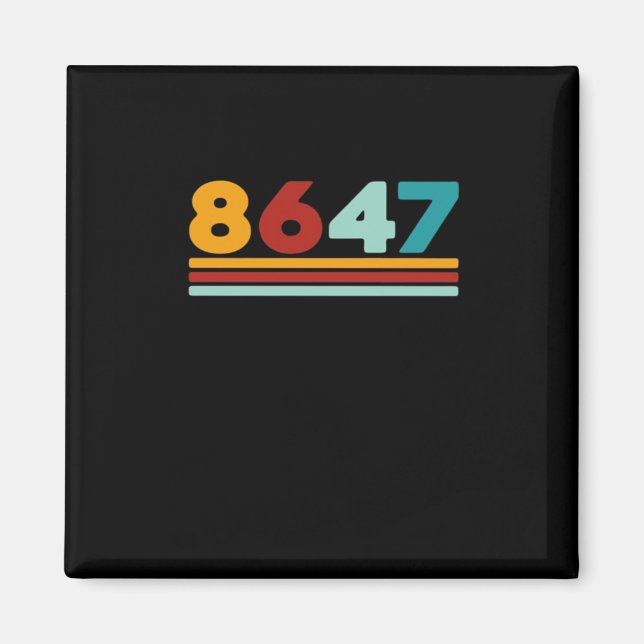 8647 - Antifaschismus Design Klassischer Kreativer Magnet (Vorne)