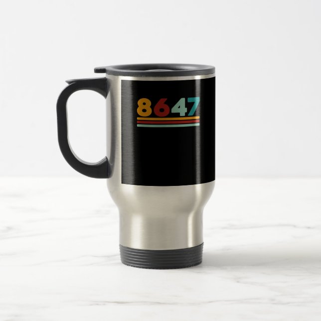 8647 - Antifaschismus Design Klassischer Kreativer Reisebecher (Links)