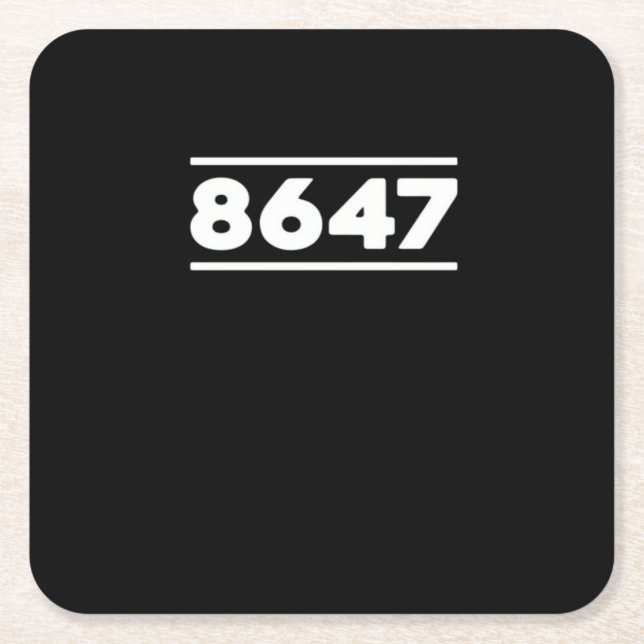 8647 - Antifascism Design Classic Design Rechteckiger Pappuntersetzer (Vorderseite)