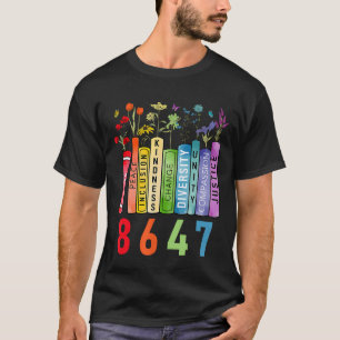 8647 Gleichberechtigung Buch Blume Trump Frauenrec T-Shirt