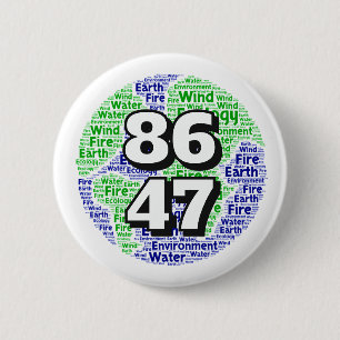 8647 Planet Erde Ökologie Wortkunst Button