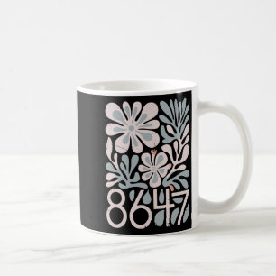 8647 Resist Subtle Floral Foxtrot Delta Tango Prot Kaffeetasse
