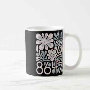8647 Resist Subtle Floral Foxtrot Delta Tango Prot Kaffeetasse