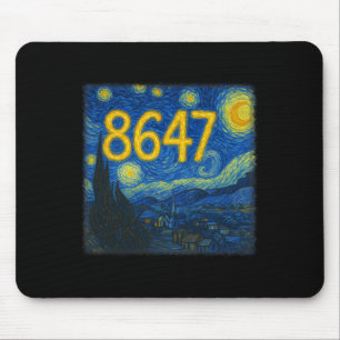 8647 Subtile Resist Trump Van Gogh Sternennacht Po Mousepad