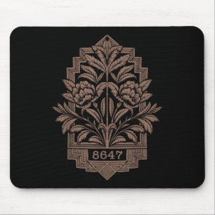8647 Subtle Anti Trump 86 47 Floral Boho Style _2 Mousepad