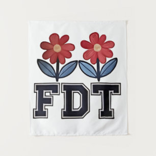 8647 Subtle Anti Trump Anti MAGA 86 47 Floral Boho Wandteppich