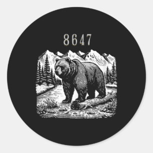8647 Subtle Anti Trump Rettete unsere Nationalpark Runder Aufkleber
