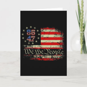 8647 Trump 86 47 US-Flagge Wir das Volk Impeach 47 Karte