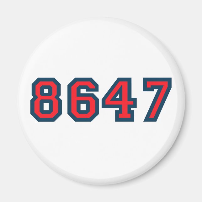 8647 Widerstand gegen Trump Magnet (Vorne)