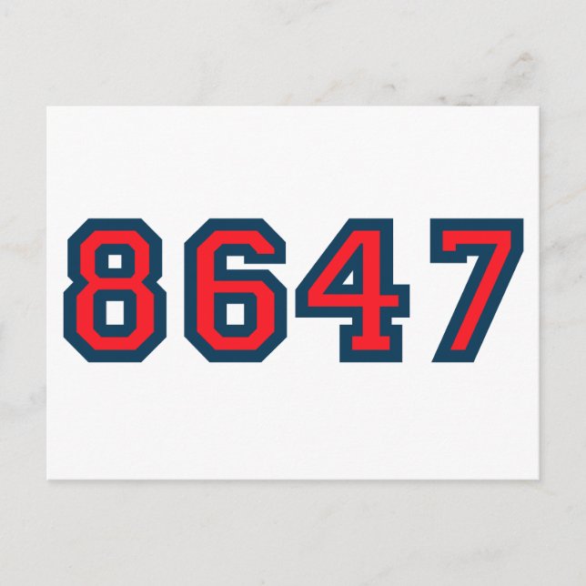 8647 Widerstand gegen Trump Postkarte (Vorderseite)