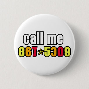 867-5309 BUTTON