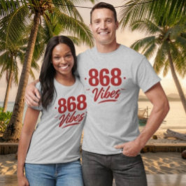 868 VIBES - ROTER TEXT T-Shirt