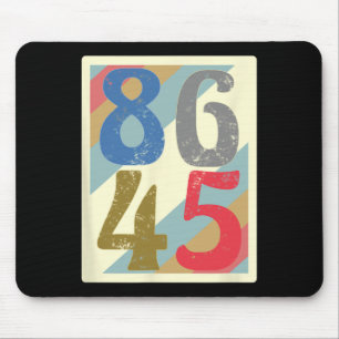 86 45 Lustiges Retro Anti Trump T Shirt Clic Vinta Mousepad