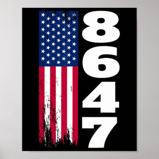 86 47 8647 Subtile Anti-Trump-1 Poster