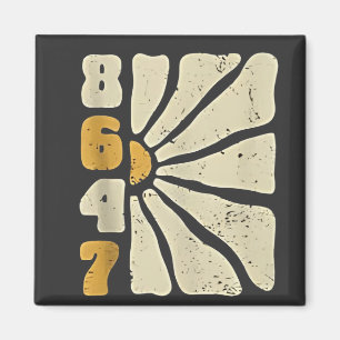 86 47 Anti Trump Funny Floral Spaß Magnet
