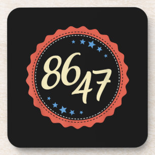 86 47 Anti Trump Funny Getränkeuntersetzer