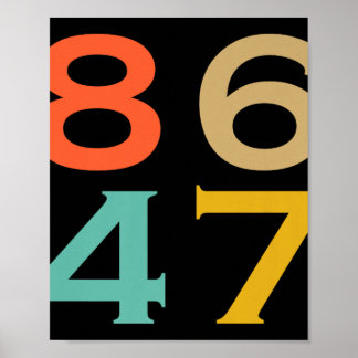 86 47 Anti Trump impeach Trump 2024 Trump Impeachm Poster