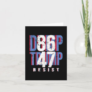 86 47 Shirt Anti Trump Impeach 47 Dump Trump Karte