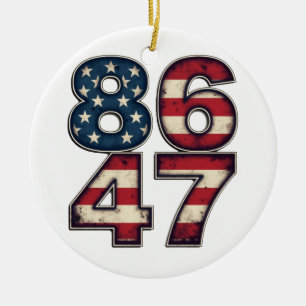 86 47 Stolz Maga Trump Präsident Amtseinführungs T Keramik Ornament