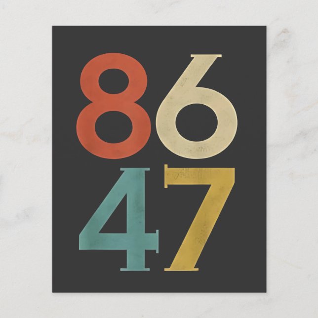 86 47 Trumps Cooler Trump-Gegner (Vorderseite)