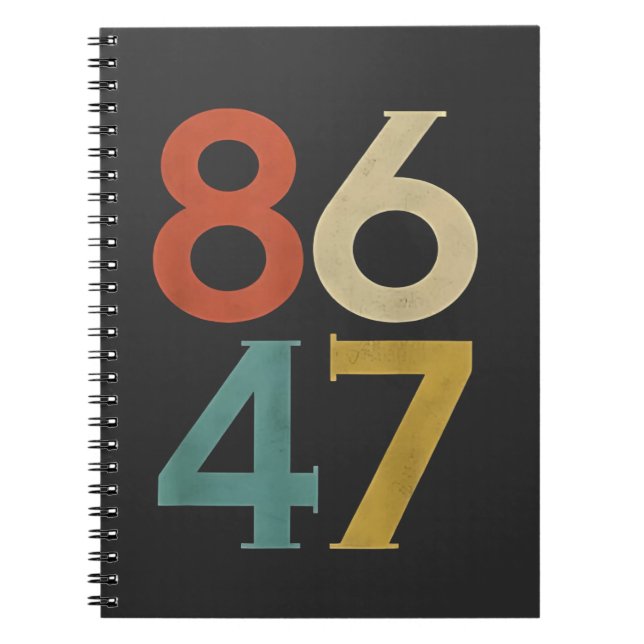 86 47 Trumps Cooler Trump-Gegner Notizblock (Vorderseite)