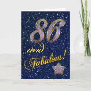 86. Geburtstag für jemanden Fabulous Karte