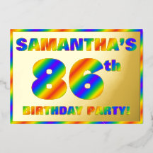 86. Geburtstagsparty — Spaß, Regenbogenspektrum "8