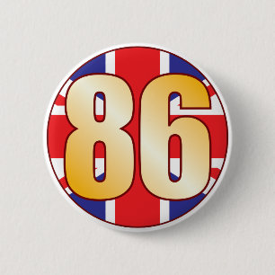 86 Großbritannien-Gold Button