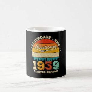 86 Jahre alt 1939 Retro Phantastisch 90. Geburtsta Kaffeetasse