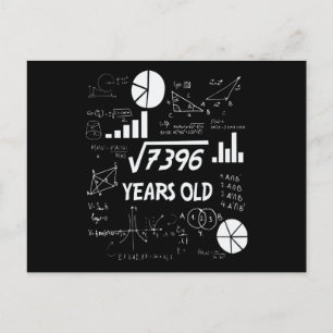 86 Jahre altes Tagesmathematiklehrer 86. Geburtsta Postkarte