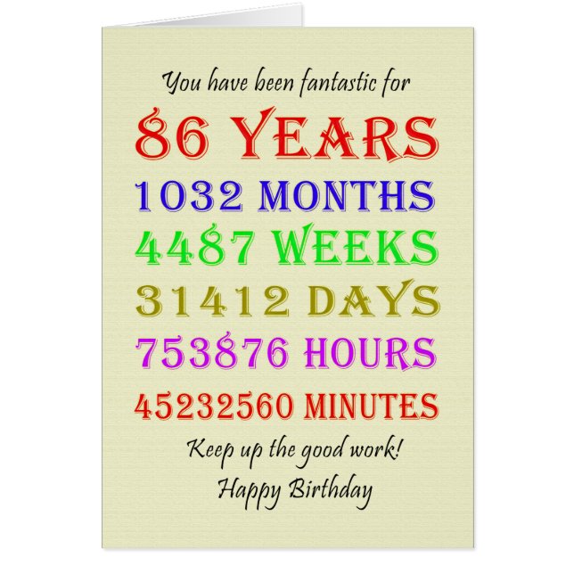 86e anniversaire Jalons (Devant)