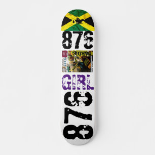 876 GIRL JMTJAMAICA 7 3/4" Skateboard Deck