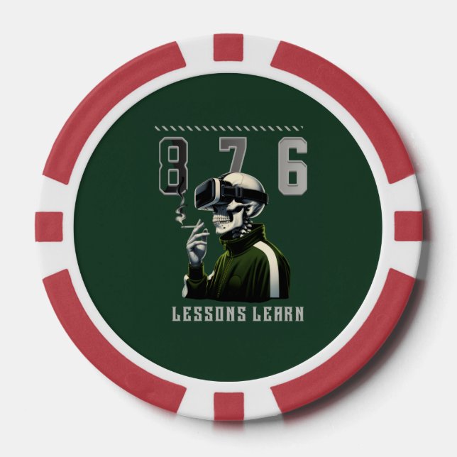 876 LESSONS LEARN Poker Chip (Vorderseite)