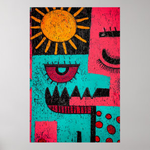 878 Abstrakt Poster