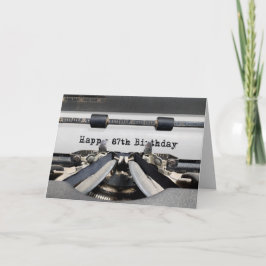 87. Geburtstag Retro Schreibmaschine Karte