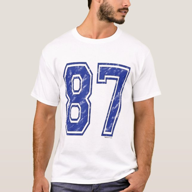 87 Gewohnheit Jersey T-Shirt (Vorderseite)