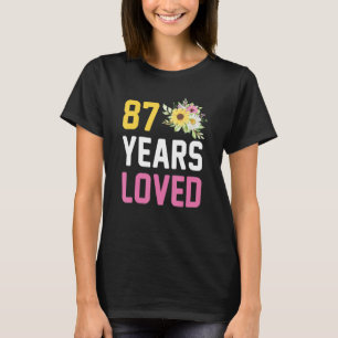 87 Jahre alt Mama Geburtstag Oma 87 Jahre Liebe T-Shirt