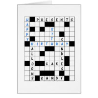 87e anniversaire, Crossword Puzzle