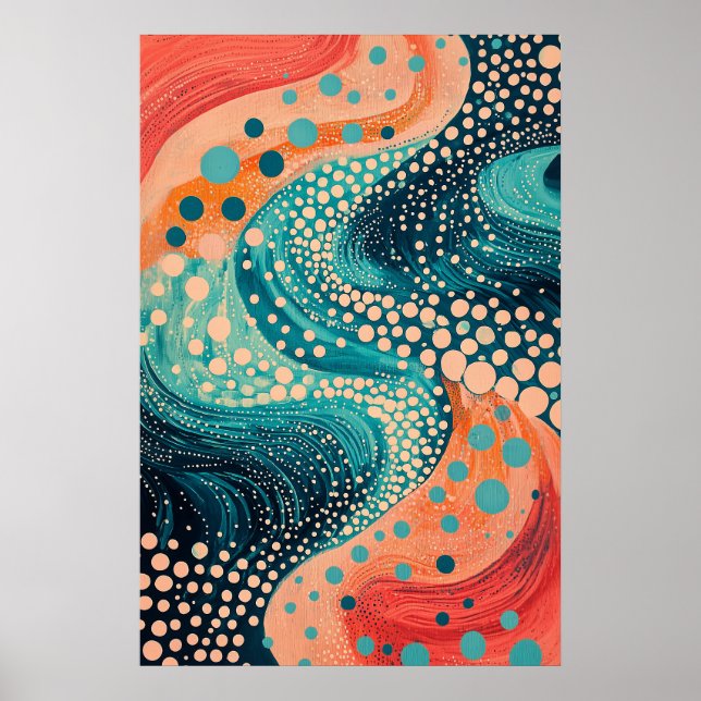 884 Abstrakt Poster (Vorne)