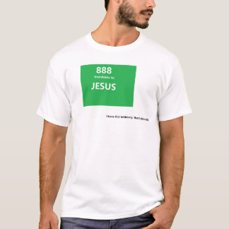 888 übersetzt sich zu JESUS T-Shirt