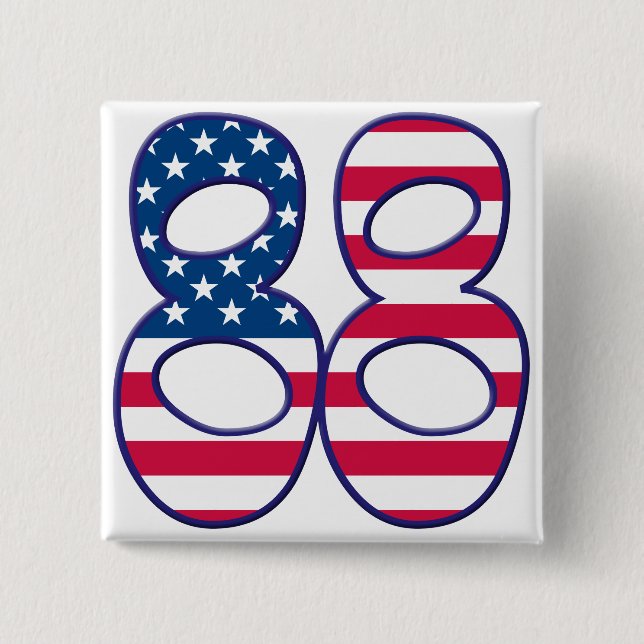 88 Alter USA Button (Vorderseite)