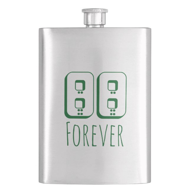 88 Forever Classic Flasche Flachmann (Vorderseite)