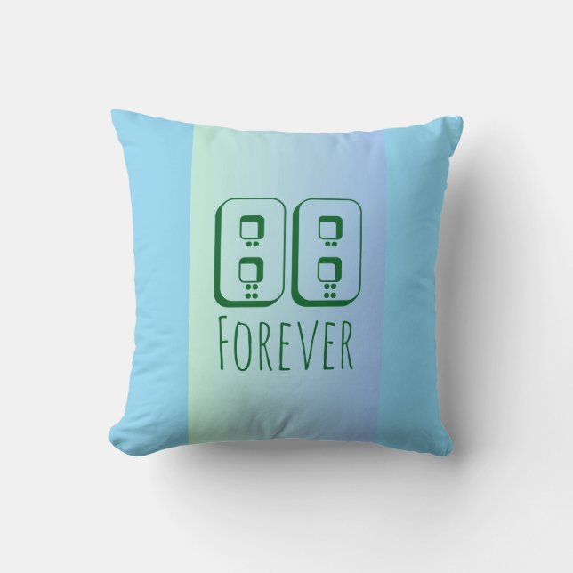 88 Forever Throw Pillow Kissen (Vorderseite)