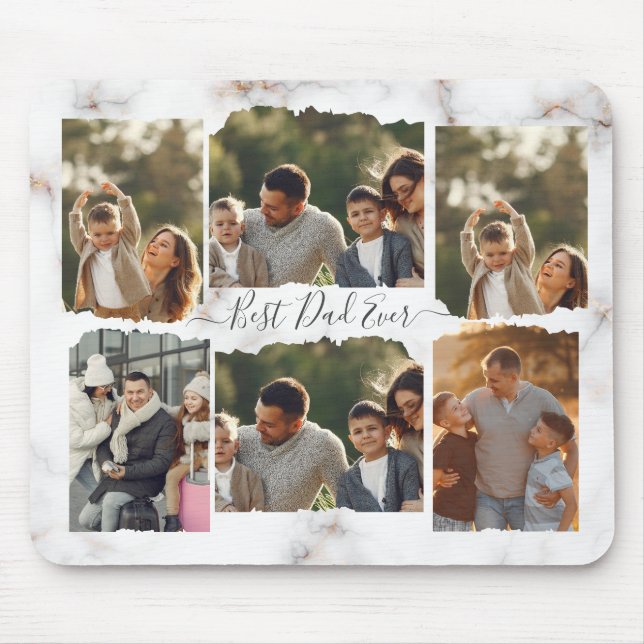 88 Foto Moderne Elegante Collage Family Liebe Mousepad (Vorne)