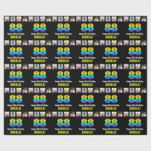 88. Geburtstag: Regenbogen "88"; benutzerdefiniert