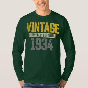 88. Geburtstag s Männer Frauen Vintage 1934 88. T-Shirt